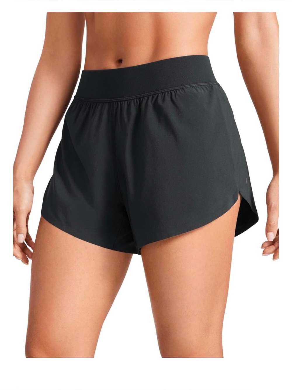 Women's High-Waist Performance Shorts - Black